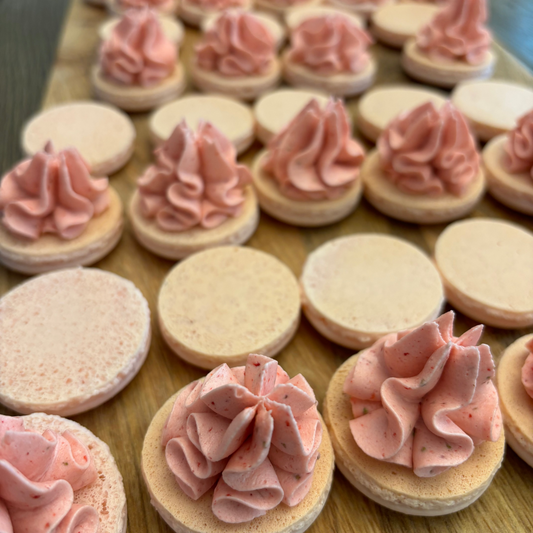 Strawberry Macarons
