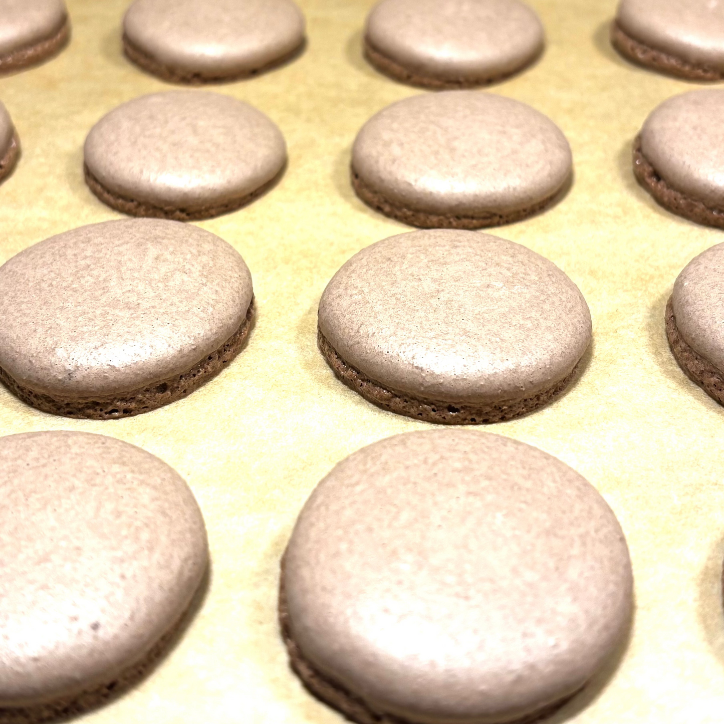 Dark Chocolate Macarons