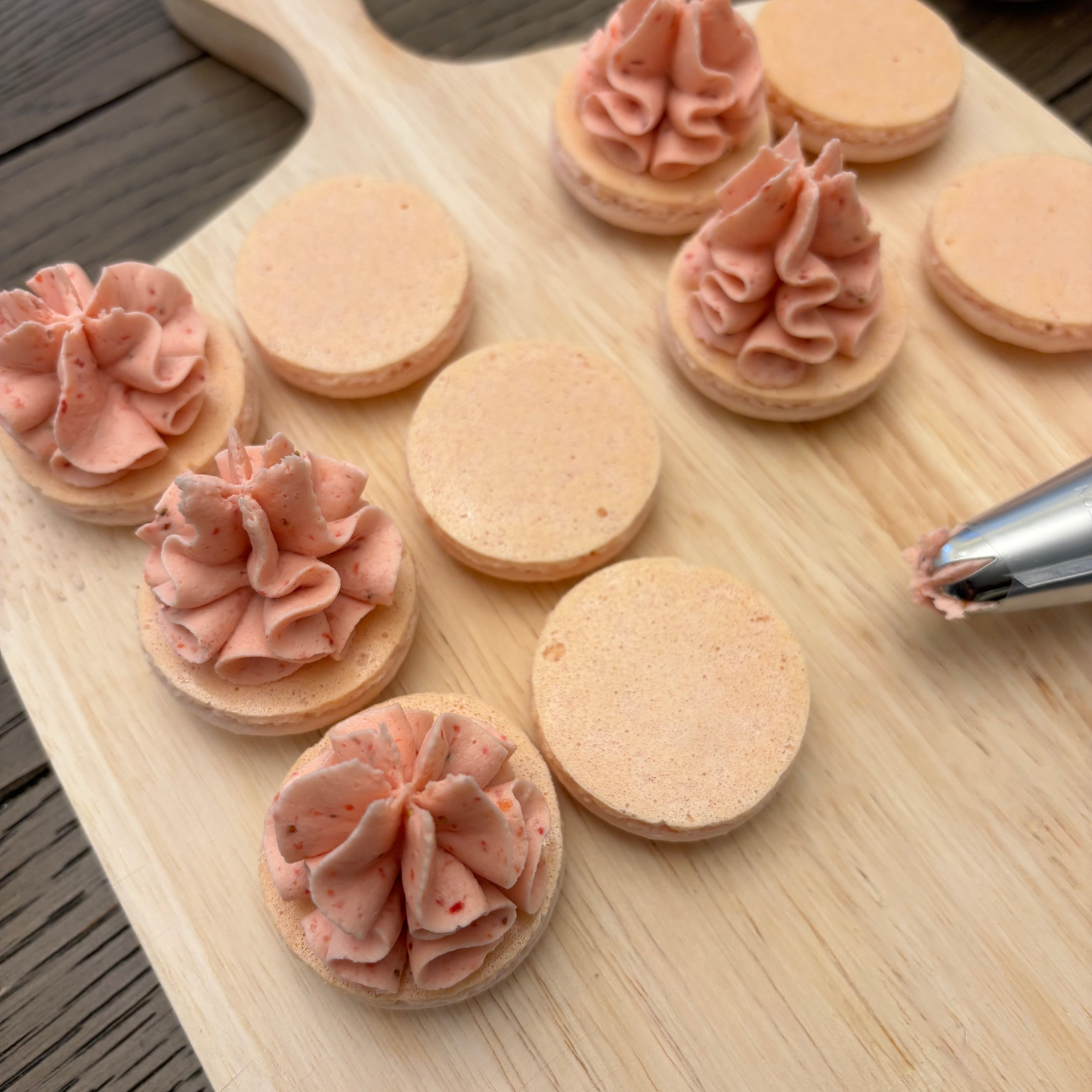 Strawberry Macarons