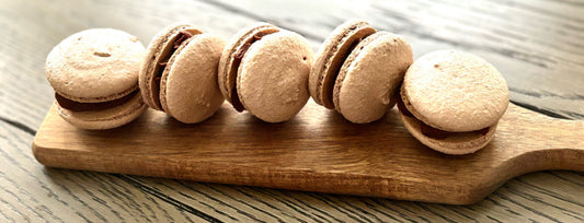 Dark Chocolate French Macarons